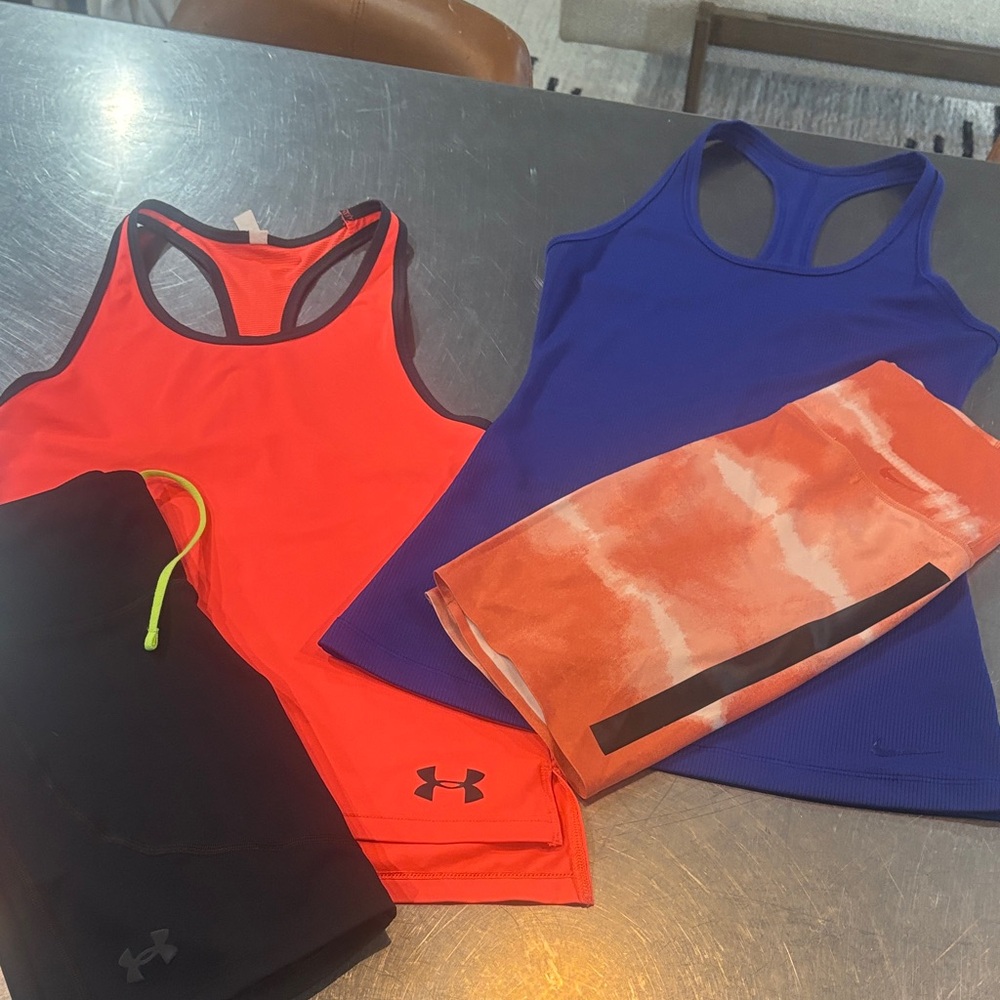 Under Armour Orange and Blue Activewear Set